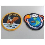 MDC132 Vintage Apollo VII and 11 Embroidered Patches