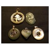 MDC133 Five Beautiful Jade Pendants