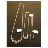 MDC155 Silver Hawaiian Plumeria Necklaces and More