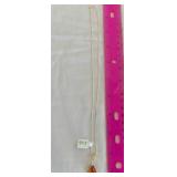 MDC172 Tear Drop Amber Silver Necklace & Beaded Silver Earrings