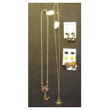 MDC179 Bohemian Style Silver Earrings and Necklaces