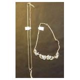 MDC179 Bohemian Style Silver Earrings and Necklaces