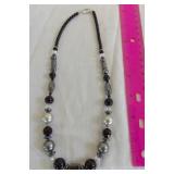 MDC193 Tahitian Pearls, Hematite Necklace and Earrings