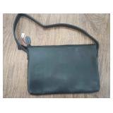 CIP042 - Shisedo Purse, black, with lightly embossed floral design 