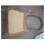 CIP051 - Tan and Canvas Purse 