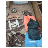 CIP058 - Lot of Small Duffel Bags with Picture of Chinese Junk (ship) with letters, "TC" 