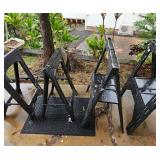 AAT075-2 Pair Of Plastic Like Folding Sawhorses