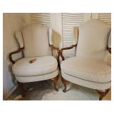 AAT105-Pair Of Elegant And Classy Wingback Armchairs