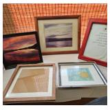 AAT119-Cool Collection Of Picture Frames, Including A Few With Scenic Prints