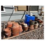 AAT141- Asstd Terracotta Pots & 7 Gallon Water Container