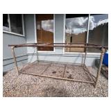 AAT148- Large Metal Frame With Mesh Wire Shelving