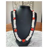PTH002- Beautiful Genuine Custom Made Myrna Lee Puka Shell Necklace