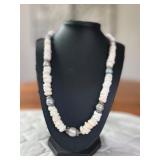 PTH008- Genuine Custom Myrna Lee Chang Fresh Water Pearl & Puka Shell Necklace