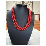 PTH023- Beautiful Myrna Lee Chang Sea Bamboo Coral Necklace