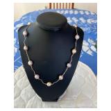 PTH064- Beautiful Myrna Lee Chang Freshwater Pink Pearl Necklace 