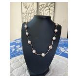 PTH066- Beautiful Myrna Lee Chang Freshwater Pink Pearl Necklace