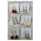PTH082- Various Hand Crafted Earrings By Myrna Lee Chang