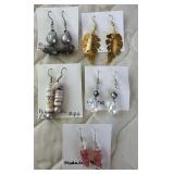 PTH084- Assted Hand Crafted Myrna Lee Chang Earrings