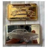 PTH230- (2) US Silver Car Medals
