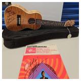 PTH323-World Renowned Jake Shimabukoro Signed Leolani 4 String Ukulele W/autographed Songbook