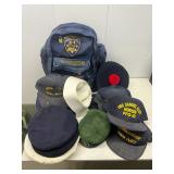 PTH341 Assorted Military Hats & Back Pack