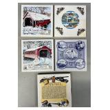 PTH359- Assorted Decorative Ceramic Tiles 