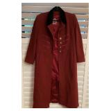 MCS030 Mansfield Military Style Wool Coat Size 10