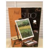 MCS058 Artist’s Studio Classic Portable Easel With Supplies New