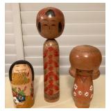 MCS065 Japanese Wooden Kokeshi Dolls