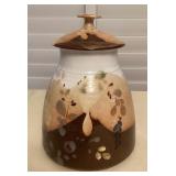 MCS081 Vintage Jeff Chang Ceramic Cookie Jar Canister