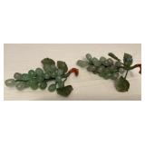 MCS116 Pair Of Two Polished Stone? Clusters Of Grapes