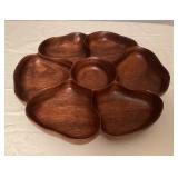 MCS122 Vintage Blair Hawaii Monkey Pod Wood Lazy Susan