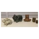 MCS129 Brass, Bronze? & Cast Iron Animals
