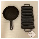 MCS132 Cast Iron Skillet & Cornbread Pan