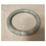 MCS143 Marbled Green & White Jade Bangle Bracelet New