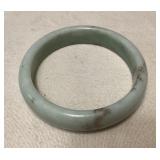 MCS160 Light Green Speckled Jade Bangle Bracelet New