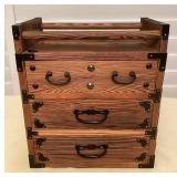 MCS190 Japanese Tansu Style Wooden Jewelry Chest