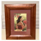 MCS194 Koa Framed Joy Of Hula By Mary Koski