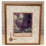 MCS198 Koa Framed Arrowhead & Scenic Photo Picture