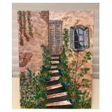 MCS202 Original Painting Of Romantic Brick & Mortar Building