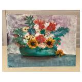 MCS206 Original Still Life Painting Of Flower Arrangement