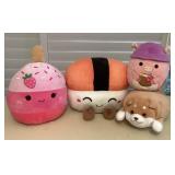 MCS213 Four Adorable “Squishy” Plushes