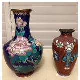 MCS228 Two Chinese Cloisonné Vases