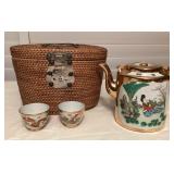 MCS236 Chinese Tea Set In Basket