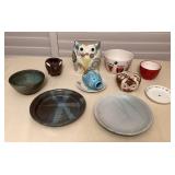 MCS302 Pier 1 Owl Ceramics, Hand Thrown Pottery, Bunny Planter & More!