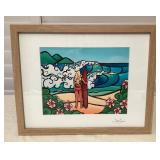 MCS266 Framed Jamie Swim Picture Of Surfer Girl