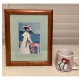 MCS267 Koa Framed Diana Hansen-Young Picture & Ceramic Mug