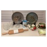 MCS281 Hawaiian Design Art Pottery, Etched Glass & More!