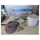 AHC037 Copper Pot, Oreck Air Purifier, Crock Pot & More