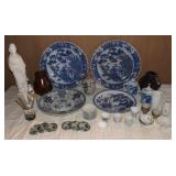 AHC086 Oriental Ceramic Platters, Sake & Quan Yin